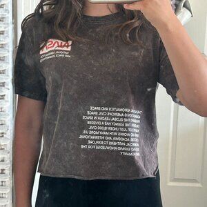 women’s cropped NASA t-shirt (M)